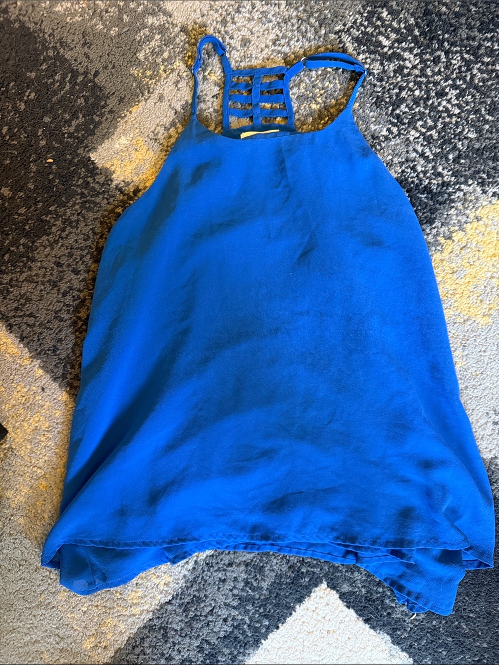 bebe Royal Blue Strappy Halter Camisole